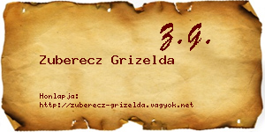 Zuberecz Grizelda névjegykártya